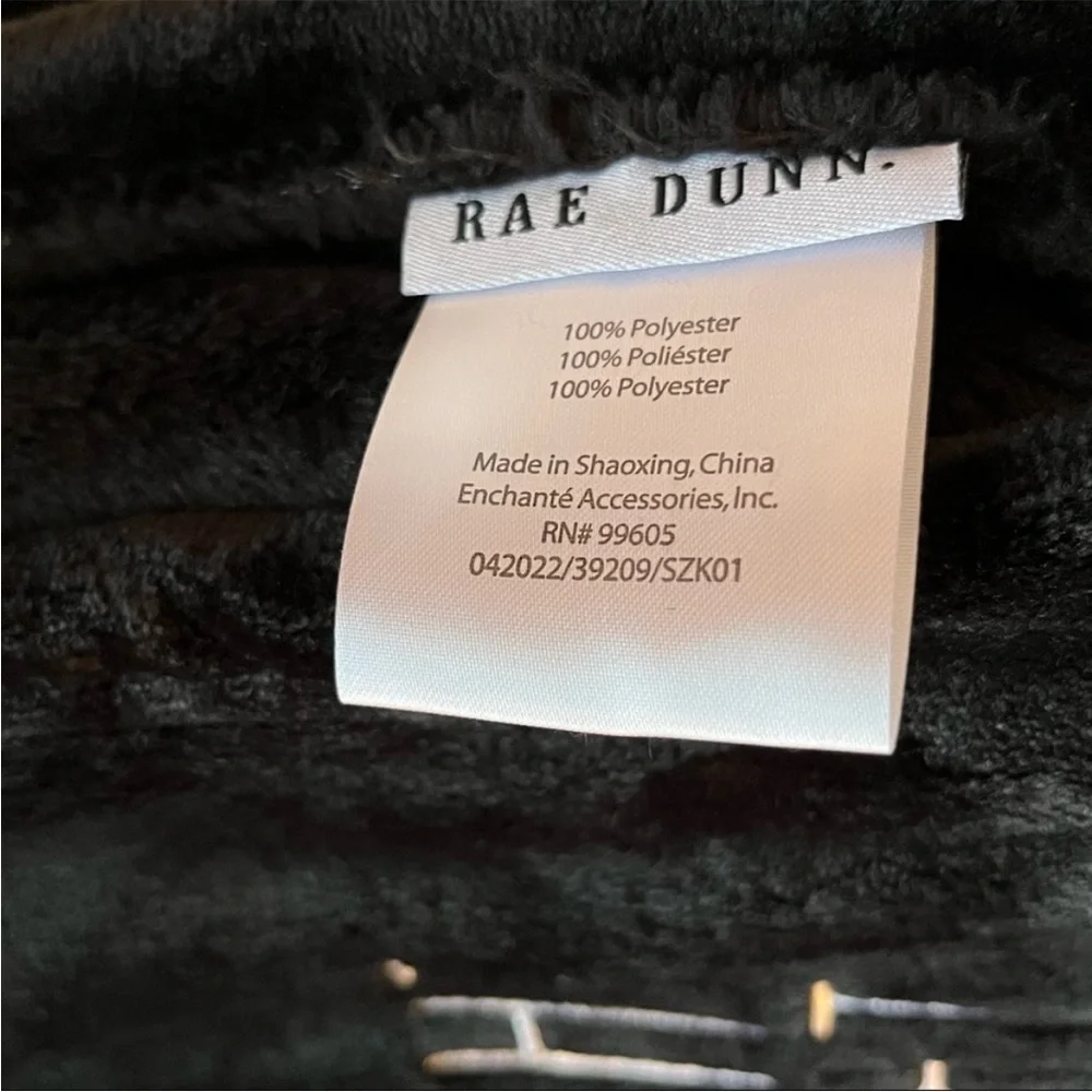 Rae Dunn FRIGHT NIGHT Blanket NWT Throw with Tassels